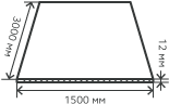 Лист нержавеющий  12х1500х3000 мм.  AISI 201 (12Х15Г9НД) горячекатаный,  матовый