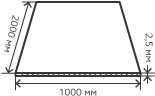 Лист нержавеющий  2,5х1000х2000 мм.  AISI 430 (12Х17) холоднокатаный,  просечно-вытяжной (ПВЛ)
